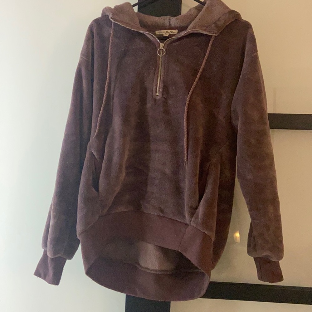 Velvet Quarter zip hoodie
